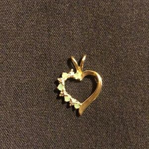 Jade heart pendant